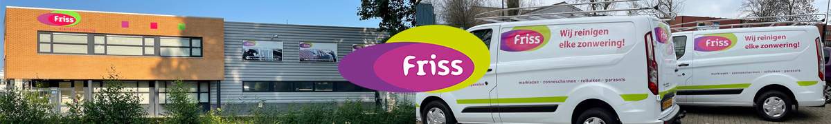 Friss voor Zonwering materieel bedrijfswagens huisstijl betrouwbaar bedrijf vestiging Waalwijk