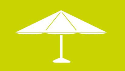 Horeca-terras-parasols reinigen Friss voor Horeca
